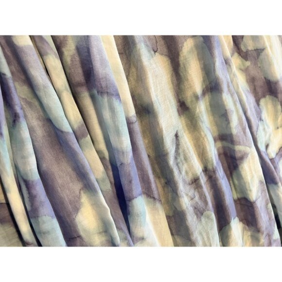 VERA WANG DRESS v-neck gathered empire blue maxi dress size 4 - Picture 10 of 10